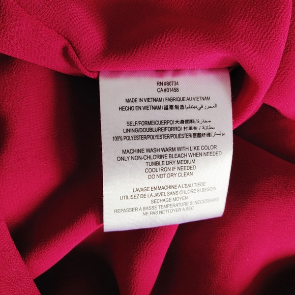 BCBGeneration Ruffled Front Faux Wrap Dress - Picture 3 of 4